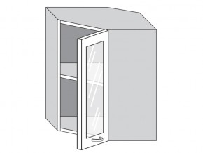 1.60.3у Шкаф настенный (h=720) угловой на 600мм со стекл. дверцей в Невьянске - nevyansk.магазин96.com | фото