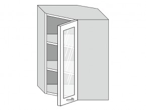 19.60.3у Шкаф настенный (h=913) угловой на 600мм со стекл. дверцей в Невьянске - nevyansk.магазин96.com | фото