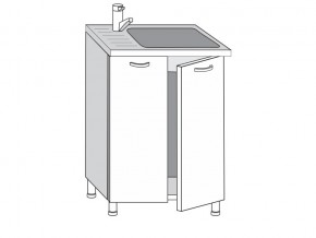2.60.2м Шкаф-стол на 600мм под врезную мойку с 2-мя дверцами в Невьянске - nevyansk.магазин96.com | фото