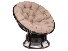 Кресло-качалка Papasan w 23/01 B с подушкой Antique brown, экошерсть Коричневый в Невьянске - nevyansk.магазин96.com | фото