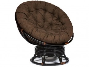 Кресло-качалка Papasan w 23/01 B с подушкой Antique brown, ткань Коричневый в Невьянске - nevyansk.магазин96.com | фото