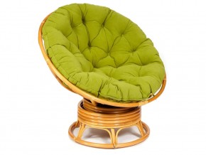 Кресло-качалка Papasan w 23/01 B с подушкой Honey, флок Олива в Невьянске - nevyansk.магазин96.com | фото