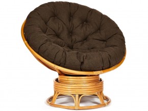 Кресло-качалка Papasan w 23/01 B с подушкой Honey, ткань Коричневый в Невьянске - nevyansk.магазин96.com | фото