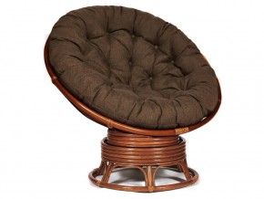 Кресло-качалка Papasan w 23/01 B с подушкой Pecan, ткань Коричневый в Невьянске - nevyansk.магазин96.com | фото