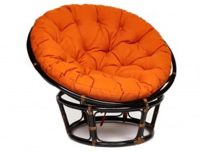 Кресло Papasan 23/01 W с подушкой Antique brown, ткань Оранжевый в Невьянске - nevyansk.магазин96.com | фото