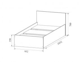 Кровать одинарная (Без матраца 0,9*2,0) в Невьянске - nevyansk.магазин96.com | фото