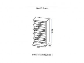 ВМ-10 Комод в Невьянске - nevyansk.магазин96.com | фото